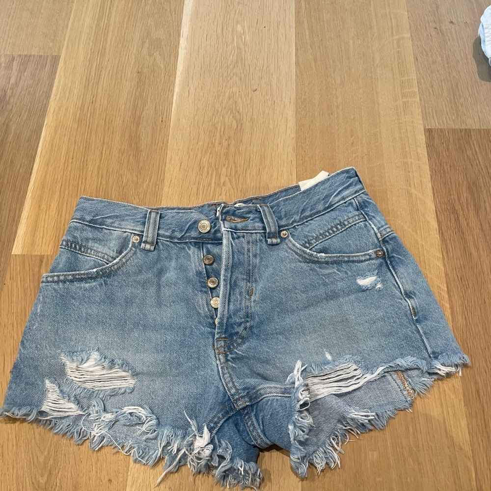 Free people denim shorts